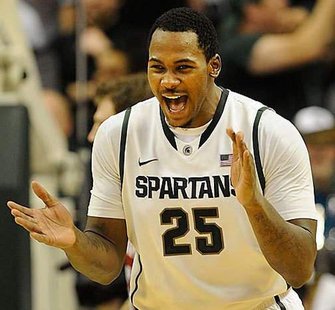 Derrick Nix and the Spartans defeated Texas 67-56 Saturday Afternoon. Derrick Nix and the Spartans defeated Texas 67-56 Saturday Afternoon.