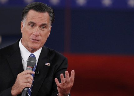 Republican presidential nominee Mitt Romney answers a question during the second U.S. presidential debate in Hempstead, New York, October 16 Republican presidential nominee Mitt Romney answers a question during the second U.S. presidential debate in Hempstead, New York, October 16