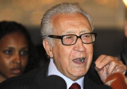 International peace envoy for Syria, Lakhdar Brahimi speaks to the media after meeting Syrian President Bashar al-Assad in Damascus December International peace envoy for Syria, Lakhdar Brahimi speaks to the media after meeting Syrian President Bashar al-Assad in Damascus December