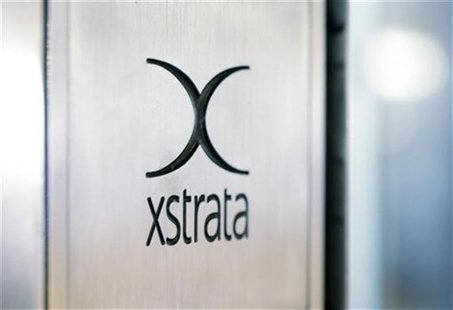 A logo of the Swiss mining company Xstrata is shown at their headquarters in Zug, November 13, 2012. REUTERS/Michael Buholzer A logo of the Swiss mining company Xstrata is shown at their headquarters in Zug, November 13, 2012. REUTERS/Michael Buholzer