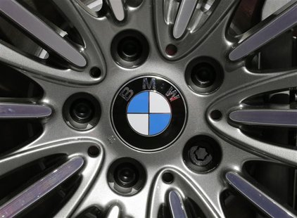 A BMW logo is seen on the rim of a BMW 650i xDrive car on media day at the Paris Mondial de l'Automobile, September 28, 2012. REUTERS/Christ A BMW logo is seen on the rim of a BMW 650i xDrive car on media day at the Paris Mondial de l'Automobile, September 28, 2012. REUTERS/Christ
