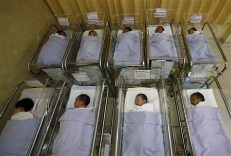 Babies waiting to go homeCredit: Reuters/Vivek Prakash Babies waiting to go homeCredit: Reuters/Vivek Prakash