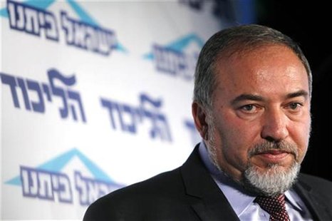 Avigdor Lieberman speaks at a conference for young members of his Yisrael Beiteinu party in Tel Aviv December 13, 2012. REUTERS/Amir Cohen Avigdor Lieberman speaks at a conference for young members of his Yisrael Beiteinu party in Tel Aviv December 13, 2012. REUTERS/Amir Cohen