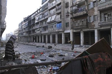 Mannequins are set up to confuse snipers loyal to Syria's President Bashar al-Assad in the old city of Aleppo December 23, 2012. Picture tak Mannequins are set up to confuse snipers loyal to Syria's President Bashar al-Assad in the old city of Aleppo December 23, 2012. Picture tak