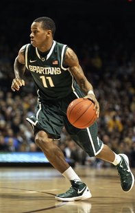 Keith Appling and the Spartans lost 76-63 to Minnesota. Keith Appling and the Spartans lost 76-63 to Minnesota.