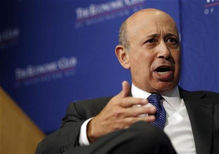 Lloyd Blankfein, chairman and CEO of The Goldman Sachs Group, delivers remarks at an event sponsored by the Economic Club of Washington in W Lloyd Blankfein, chairman and CEO of The Goldman Sachs Group, delivers remarks at an event sponsored by the Economic Club of Washington in W