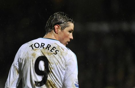 Chelsea's Fernando Torres reacts during their English Premier League soccer match against Norwich City at Carrow Road in Norwich December 26 Chelsea's Fernando Torres reacts during their English Premier League soccer match against Norwich City at Carrow Road in Norwich December 26