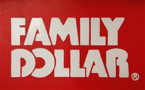 A Family Dollar logo is seen on a shopping basket in Chicago, June 25, 2012. REUTERS/Jim Young A Family Dollar logo is seen on a shopping basket in Chicago, June 25, 2012. REUTERS/Jim Young