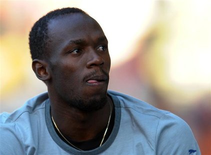 Usain Bolt of Jamaica looks on ahead of the IAAF Diamond League athletics meeting, also known as Memorial Van Damme in Brussels September 7, Usain Bolt of Jamaica looks on ahead of the IAAF Diamond League athletics meeting, also known as Memorial Van Damme in Brussels September 7,