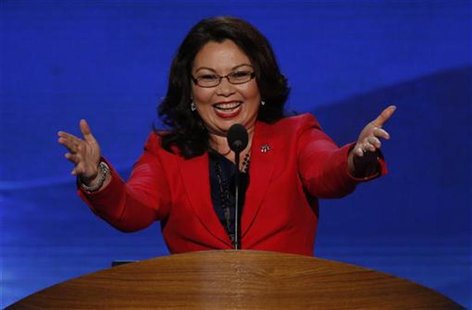 U.S. congressional candidate Tammy Duckworth (D-IL), former Assistant Secretary of the U.S. Department of Veterans Affairs, who lost both of U.S. congressional candidate Tammy Duckworth (D-IL), former Assistant Secretary of the U.S. Department of Veterans Affairs, who lost both of