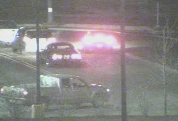 This image was taken from security footage in the larceny case. This image was taken from security footage in the larceny case.