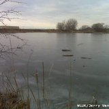 Ice on lake, Photo courtesy of Fox 11