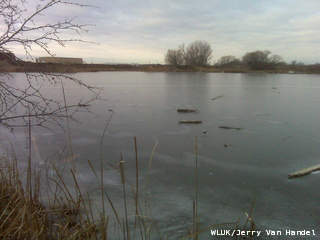 Ice on lake, Photo courtesy of Fox 11 Ice on lake, Photo courtesy of Fox 11