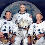 Apollo 11 crew's portrait session shows astronauts Neil A. Armstrong, Michael Collins and Edwin Aldrin in this July 1969 handout photo court Apollo 11 crew's portrait session shows astronauts Neil A. Armstrong, Michael Collins and Edwin Aldrin in this July 1969 handout photo court