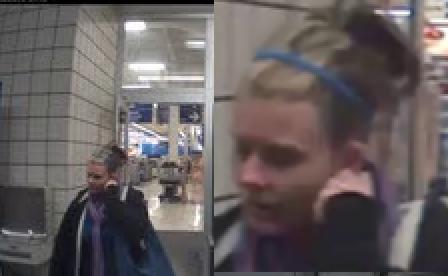 Female suspect in purse snatching. Female suspect in purse snatching.