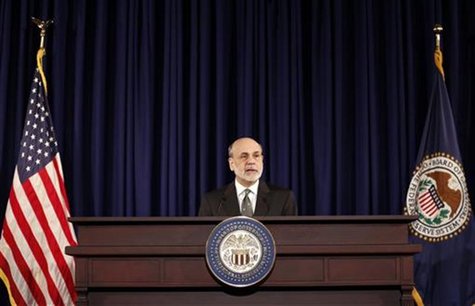 U.S. Chairman of the Federal Reserve Ben Bernanke speaks during a news conference in Washington December 12, 2012. REUTERS/Kevin Lamarque U.S. Chairman of the Federal Reserve Ben Bernanke speaks during a news conference in Washington December 12, 2012. REUTERS/Kevin Lamarque