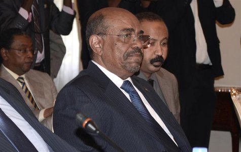 Sudan's President Omar Hassan al-Bashir attends a meeting with leaders from South Sudan at the National Palace in the Ethiopian capital Addi Sudan's President Omar Hassan al-Bashir attends a meeting with leaders from South Sudan at the National Palace in the Ethiopian capital Addi