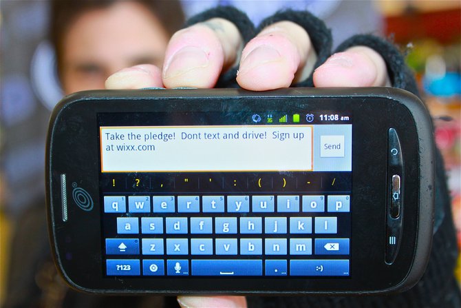 Jake says, take the pledge not to text and drive now at wixx.com sponsored by Grand Central Station and Airfire Mobile