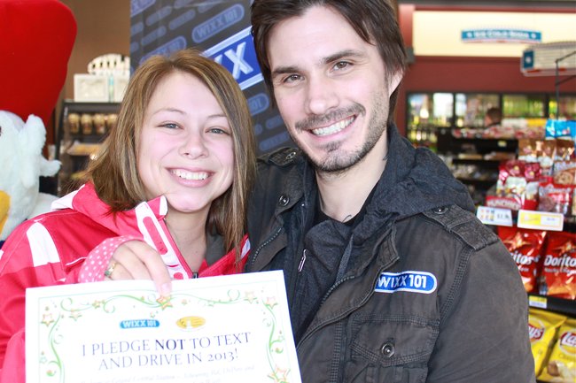 She took the pledge