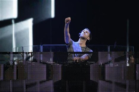Scottish DJ Calvin Harris performs during the second day of the 2012 iHeartRadio Music Festival at the MGM Grand Garden Arena in Las Vegas, Scottish DJ Calvin Harris performs during the second day of the 2012 iHeartRadio Music Festival at the MGM Grand Garden Arena in Las Vegas,