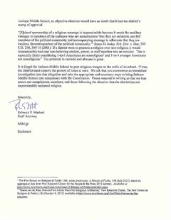Freedom From Religion letter, page 2 Freedom From Religion letter, page 2