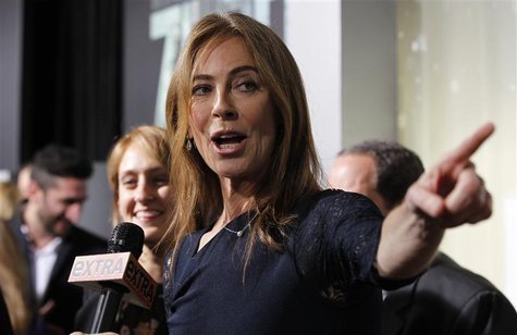 Director and producer Kathryn Bigelow is interviewed at the premiere of "Zero Dark Thirty" at the Dolby theatre in Hollywood, California Dec Director and producer Kathryn Bigelow is interviewed at the premiere of "Zero Dark Thirty" at the Dolby theatre in Hollywood, California Dec