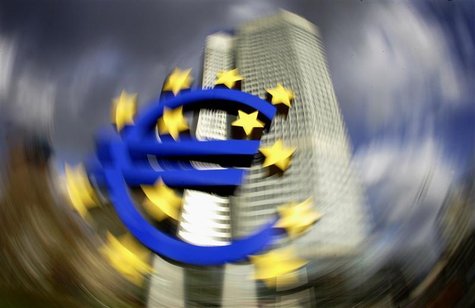 The headquarter of the European Central Bank (ECB) with a large euro sign in front is pictured in Frankfurt, January 13, 2005. UNICS REUTERS The headquarter of the European Central Bank (ECB) with a large euro sign in front is pictured in Frankfurt, January 13, 2005. UNICS REUTERS