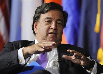 Former Governor of New Mexico Bill Richardson fields a question during the University of Southern California's Schwarzenegger Institute for Former Governor of New Mexico Bill Richardson fields a question during the University of Southern California's Schwarzenegger Institute for