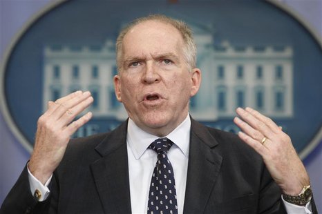 John Brennan, assistant to the president for homeland security and counterterrorism, speaks about the killing of Osama bin Laden from the Br John Brennan, assistant to the president for homeland security and counterterrorism, speaks about the killing of Osama bin Laden from the Br