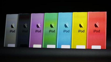 The different colours available for the iPod Touch presented during Apple Inc.'s iPhone media event in San Francisco, California September 1 The different colours available for the iPod Touch presented during Apple Inc.'s iPhone media event in San Francisco, California September 1
