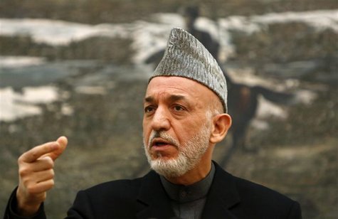 Afghan President Hamid Karzai speaks during a news conference in Kabul December 8, 2012. REUTERS/Mohammad Ismail Afghan President Hamid Karzai speaks during a news conference in Kabul December 8, 2012. REUTERS/Mohammad Ismail