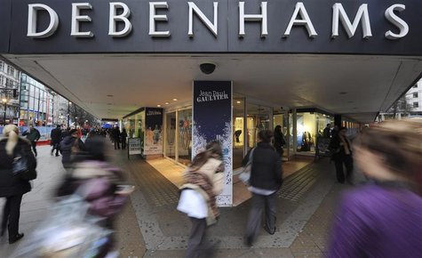People rush past Debenhams department store on Oxford Street, in central London, January 10th 2011. REUTERS/Ki Price People rush past Debenhams department store on Oxford Street, in central London, January 10th 2011. REUTERS/Ki Price
