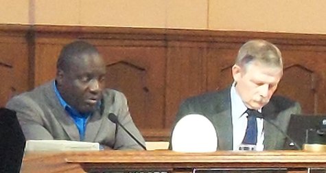 Mayor Bobby Hopewell and City Attorney Clyde Robinson. Mayor Bobby Hopewell and City Attorney Clyde Robinson.