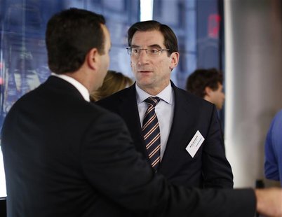 Robert Greifeld, CEO of the Nasdaq-OMX Stock Market, attends a news conference for the Campaign to Fix the Debt at the Nasdaq Market site in Robert Greifeld, CEO of the Nasdaq-OMX Stock Market, attends a news conference for the Campaign to Fix the Debt at the Nasdaq Market site in