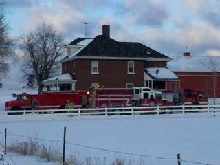 Barn fire in Shawano County. Photo by Jerry Van Handel of WLUK. Barn fire in Shawano County. Photo by Jerry Van Handel of WLUK.