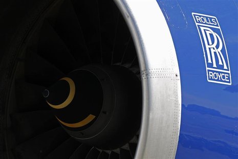 A Rolls-Royce aircraft engine of a British Airways (BA) Boeing 747 passenger aircraft is seen at Heathrow Airport in west London April 7, 20 A Rolls-Royce aircraft engine of a British Airways (BA) Boeing 747 passenger aircraft is seen at Heathrow Airport in west London April 7, 20