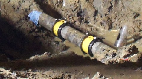Unrelated water-main break Unrelated water-main break