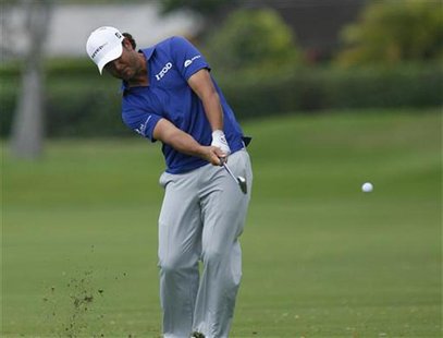 Scott Piercy of the U.S. hits the ball on the 15th fairway during the first round of the Sony Open golf tournament in Honolulu, Hawaii Janua Scott Piercy of the U.S. hits the ball on the 15th fairway during the first round of the Sony Open golf tournament in Honolulu, Hawaii Janua