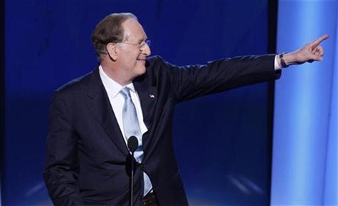 Senator Jay Rockefeller (D-WV) gestures at the podium of the 2008 Democratic National Convention in Denver, Colorado, August 27, 2008. REUTE Senator Jay Rockefeller (D-WV) gestures at the podium of the 2008 Democratic National Convention in Denver, Colorado, August 27, 2008. REUTE