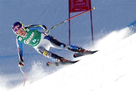 Alice McKennis from the U.S. speeds down the slope during the Alpine Skiing World Cup women's downhill ski race in St. Anton, January 12, 20 Alice McKennis from the U.S. speeds down the slope during the Alpine Skiing World Cup women's downhill ski race in St. Anton, January 12, 20