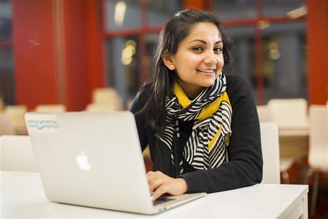 Aditi Banga, an associate product manager at Pocket Gems, stands for a portrait at the company's headquarters in San Francisco, California D Aditi Banga, an associate product manager at Pocket Gems, stands for a portrait at the company's headquarters in San Francisco, California D