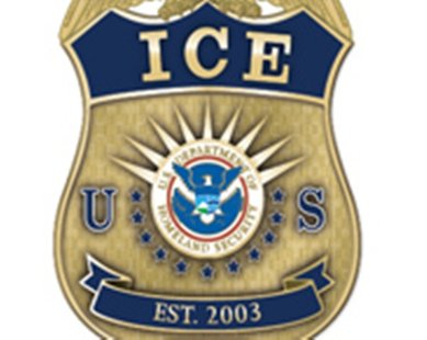 US Department of Immigration and Customs Enforcement Badge (image courtesy of ICE) US Department of Immigration and Customs Enforcement Badge (image courtesy of ICE)