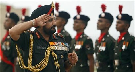 India's army chief General Bikram Singh inspects the military parade before his meeting with Sri Lanka's army commander Lieutenant General J India's army chief General Bikram Singh inspects the military parade before his meeting with Sri Lanka's army commander Lieutenant General J