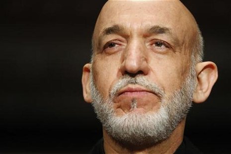 Afghanistan's President Hamid Karzai pauses during remarks at Georgetown University's Gaston Hall in Washington January 11, 2013. REUTERS/Jo Afghanistan's President Hamid Karzai pauses during remarks at Georgetown University's Gaston Hall in Washington January 11, 2013. REUTERS/Jo