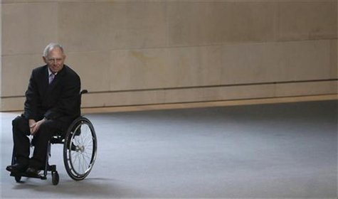 German Finance Minister Wolfgang Schaeuble arrives for a session of the German lower house of parliament Bundestag in Berlin December 14, 20 German Finance Minister Wolfgang Schaeuble arrives for a session of the German lower house of parliament Bundestag in Berlin December 14, 20