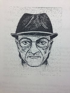 The suspect is described as a white male in his late 50s, standing around five-feet, ten-inches in height with a medium build who at the time was wearing a brown dress hat, a dark colored suit, and a tan full-length dress coat. The suspect is described as a white male in his late 50s, standing around five-feet, ten-inches in height with a medium build who at the time was wearing a brown dress hat, a dark colored suit, and a tan full-length dress coat.