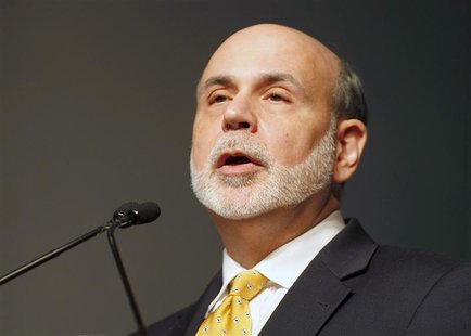 Federal Reserve Chairman Ben Bernanke speaks during the HOPE Global Financial Dignity Summit in Atlanta, Georgia, November 15, 2012. REUTERS Federal Reserve Chairman Ben Bernanke speaks during the HOPE Global Financial Dignity Summit in Atlanta, Georgia, November 15, 2012. REUTERS