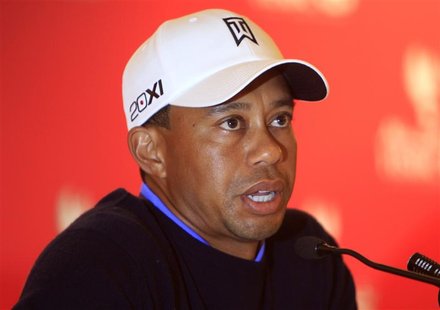Tiger Woods of the U.S. speaks during a news conference ahead of the Abu Dhabi Golf Championships January 15, 2013. REUTERS/Ahmed Jadallah Tiger Woods of the U.S. speaks during a news conference ahead of the Abu Dhabi Golf Championships January 15, 2013. REUTERS/Ahmed Jadallah