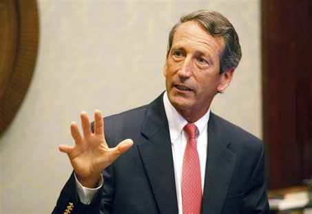 South Carolina Governor Mark Sanford addresses the media at a news conference at the State House in Columbia, South Carolina in this Septemb South Carolina Governor Mark Sanford addresses the media at a news conference at the State House in Columbia, South Carolina in this Septemb