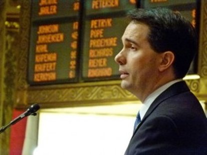 Scott Walker delivers the 2013 State of the State address in Madison (Photo: Wisconsin Radio Network) Scott Walker delivers the 2013 State of the State address in Madison (Photo: Wisconsin Radio Network)